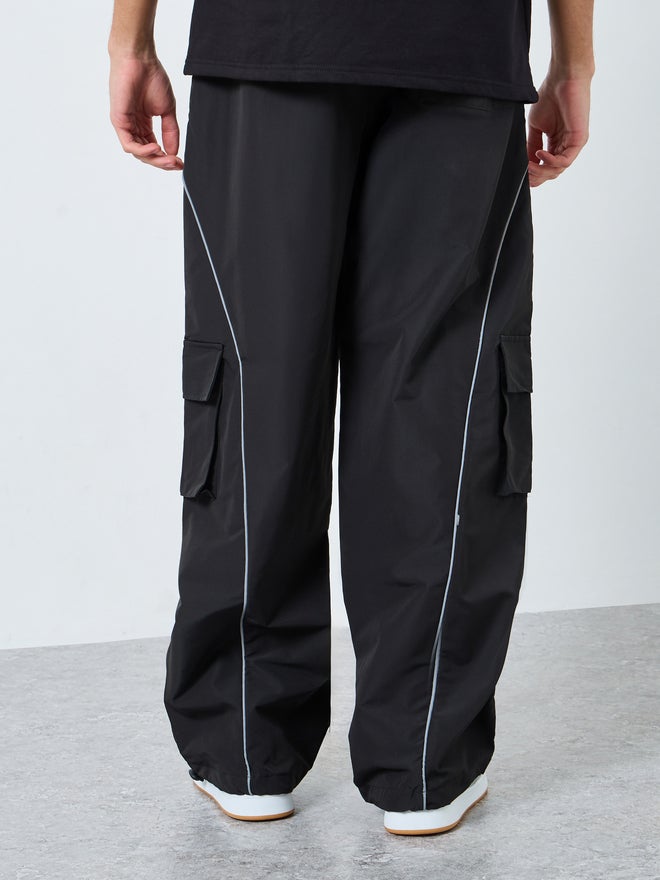 Styli Contrast Piping Cargo Pocket Joggers - Image 5